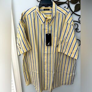 Nautica 2X NWT Short Sleeve Button Down Pocket Men’s Shirt